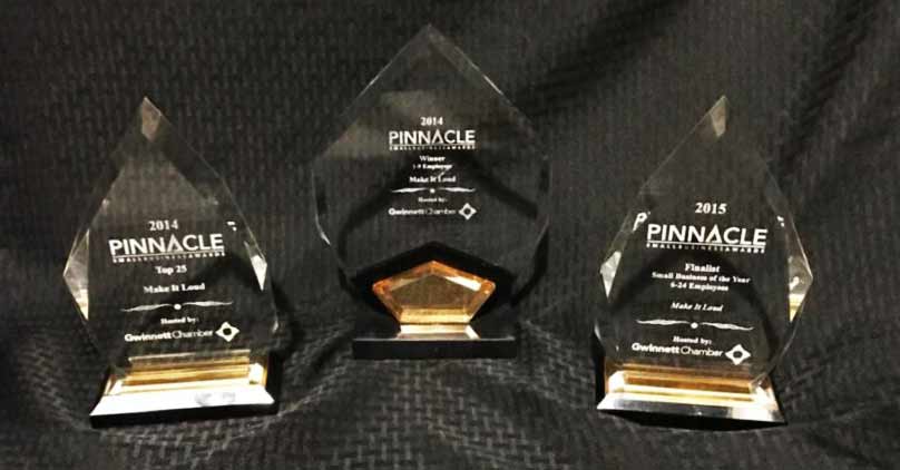Pinnacle 2014-2015 awards